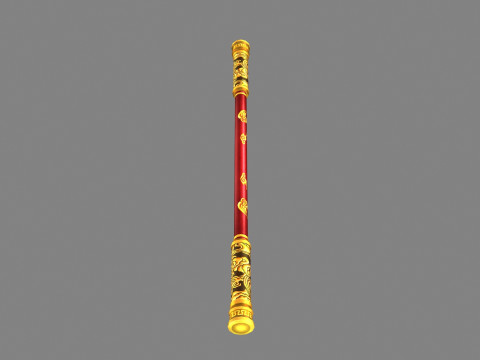 Stick - goku weapon - gold hoop - iron rod Modelo 3D