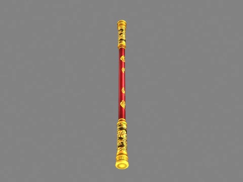 Stick - goku weapon - gold hoop - iron rod 3D Model