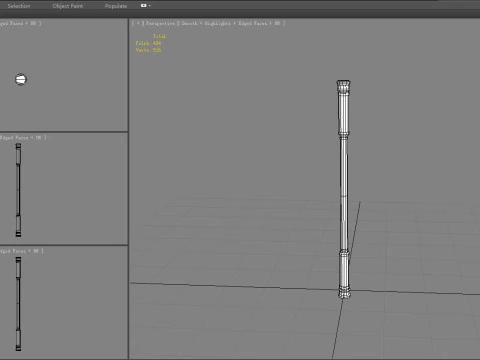 Stick - goku weapon - gold hoop - iron rod 3D Model