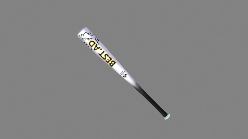 Cartoon baseball bat - iron rod 3Dモデル .c4d .max .obj .3ds .fbx .stl .blend 