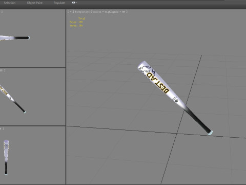 Cartoon baseball bat - iron rod 3Dモデル
