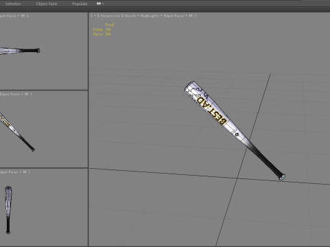 Cartoon baseball bat - iron rod 3Dモデル