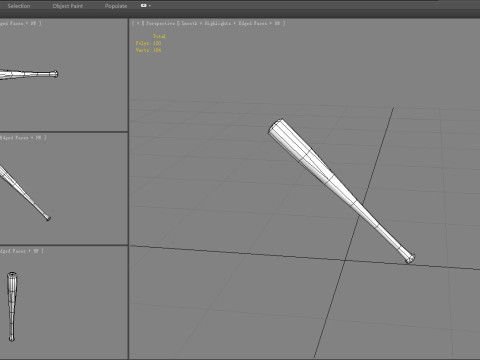 Cartoon baseball bat - iron rod 3Dモデル