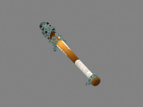 Baseball bat - wooden stick 3D Model