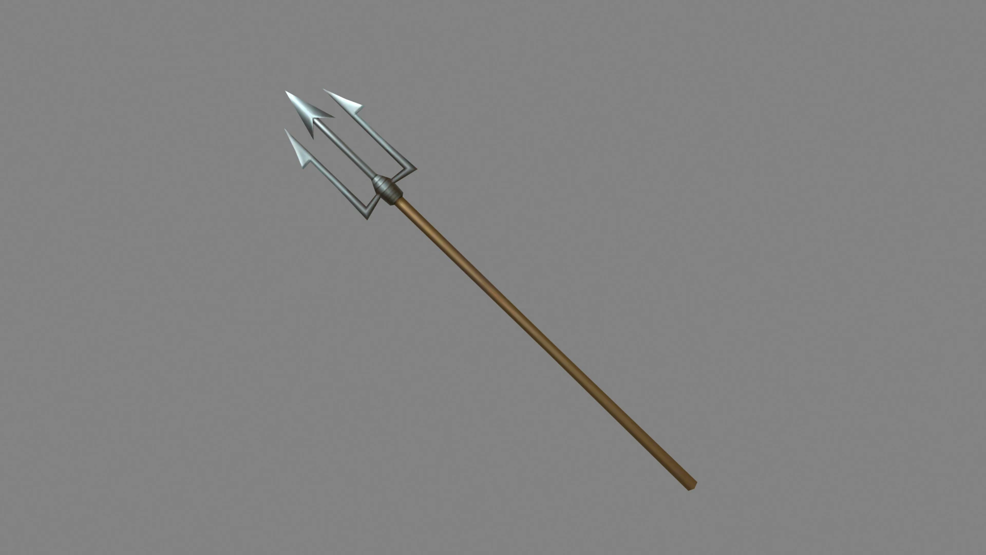 Cartoon sharp harpoon - fish spear 3D Model .c4d .max .obj .3ds .fbx .stl .blend 