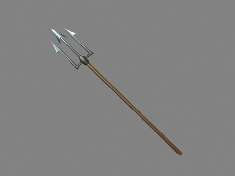 Cartoon sharp harpoon - fish spear 3D 모델