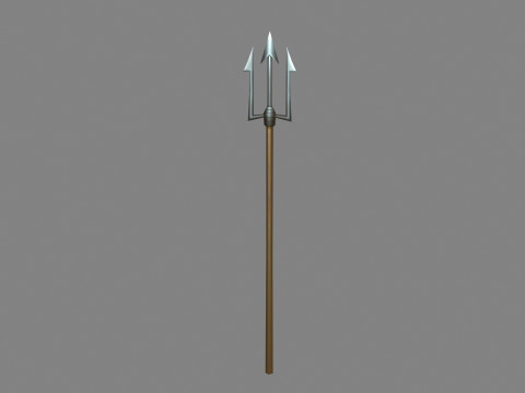 Cartoon sharp harpoon - fish spear 3D Model