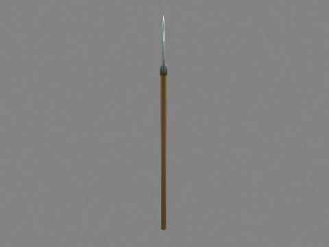 Cartoon sharp harpoon - fish spear 3D Model