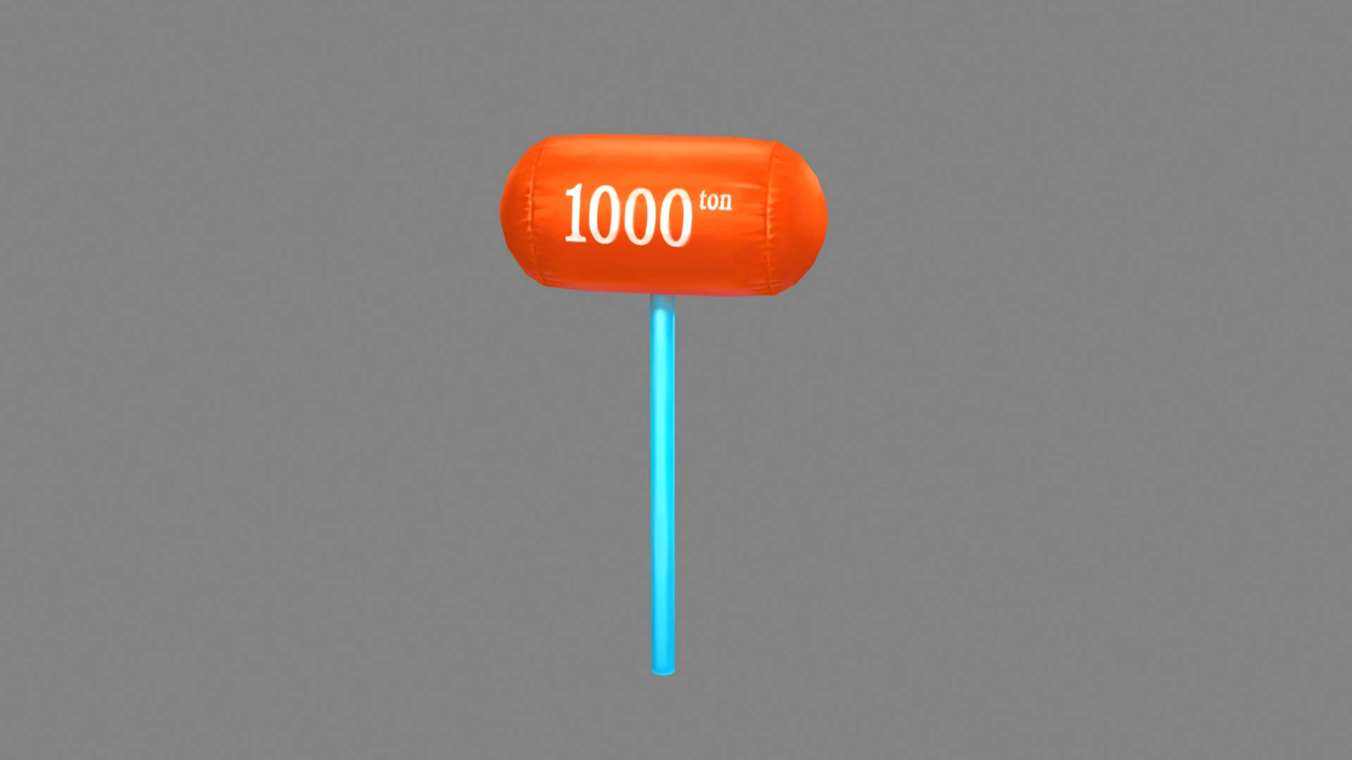 Inflatable hammer - Cartoon toy hammer 3D Model .c4d .max .obj .3ds .fbx .stl .blend 