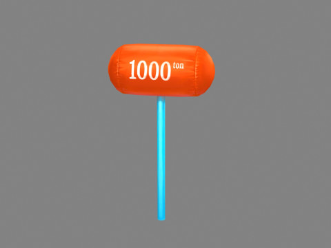 Inflatable hammer - Cartoon toy hammer 3Dモデル