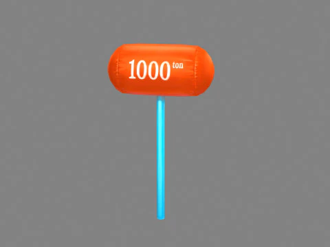 Martillo inflable - Martillo de juguete de dibujos animados Modelo 3D