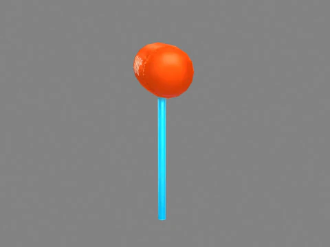 Inflatable hammer - Cartoon toy hammer 3D Model