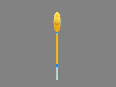 Cartoon Pentagram Wand 3D 模型