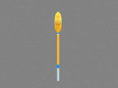 Cartoon Pentagram Wand 3D Model