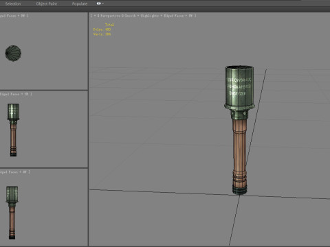 Vintage grenade 3D 模型