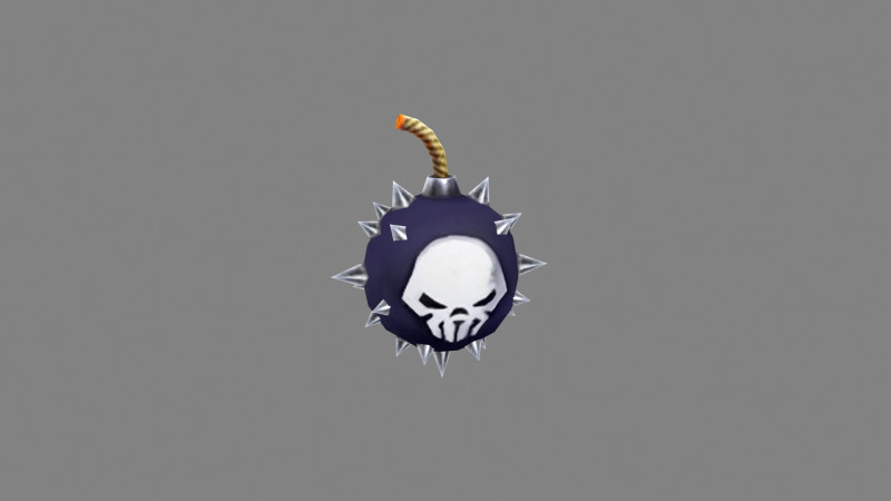 Rivet bomb with skull Modello 3D .c4d .max .obj .3ds .fbx .stl .blend 