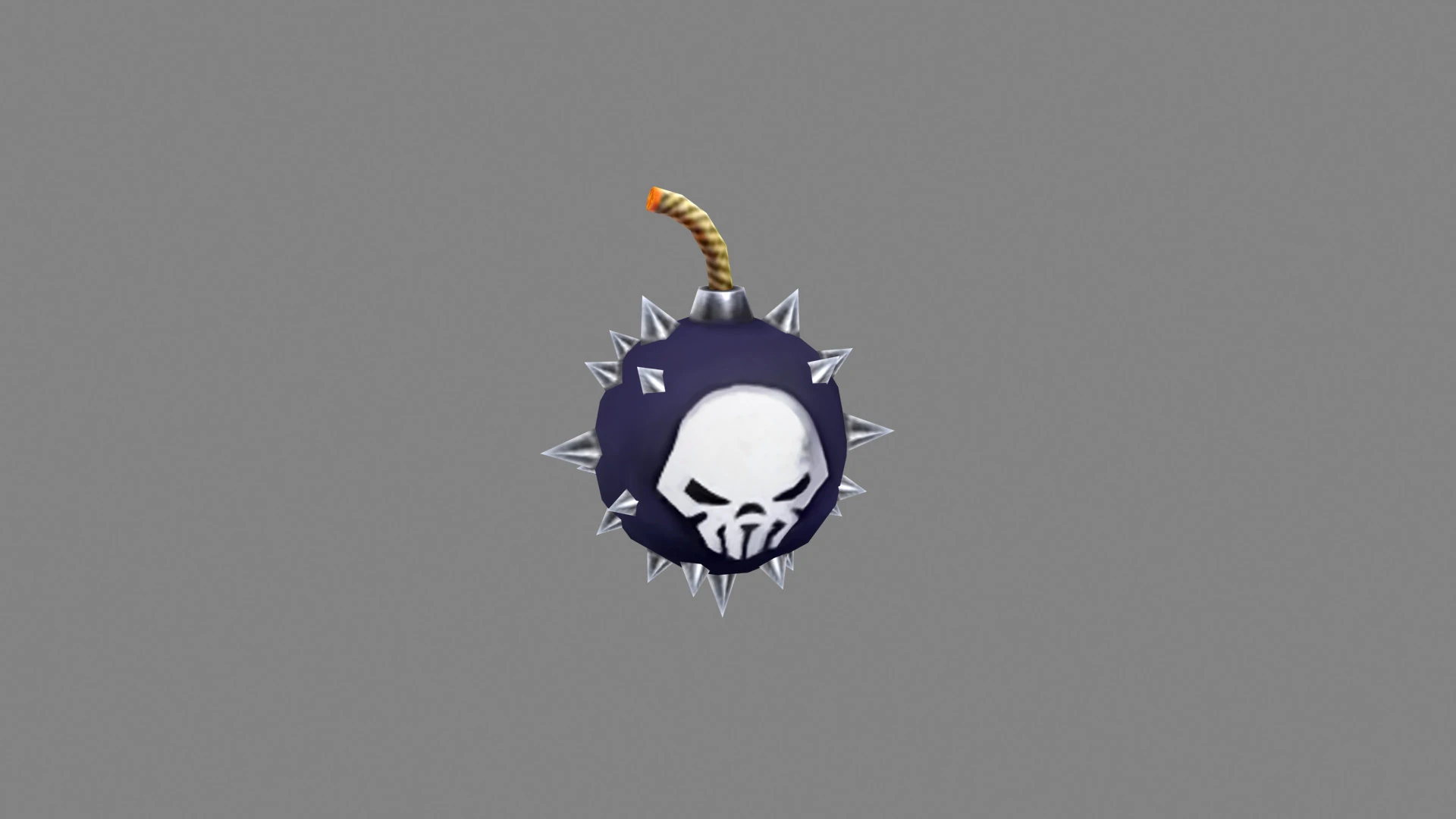 Rivet bomb with skull 3D Model .c4d .max .obj .3ds .fbx .stl .blend
