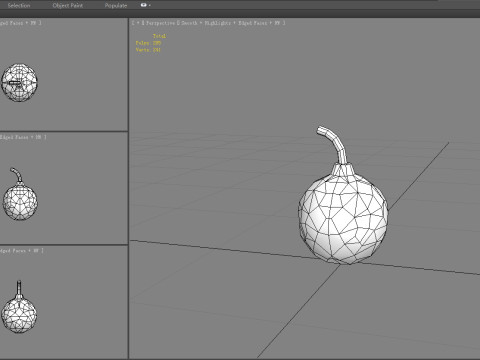 Amethyst Diamond Bomb - plastic grenade 3D Model