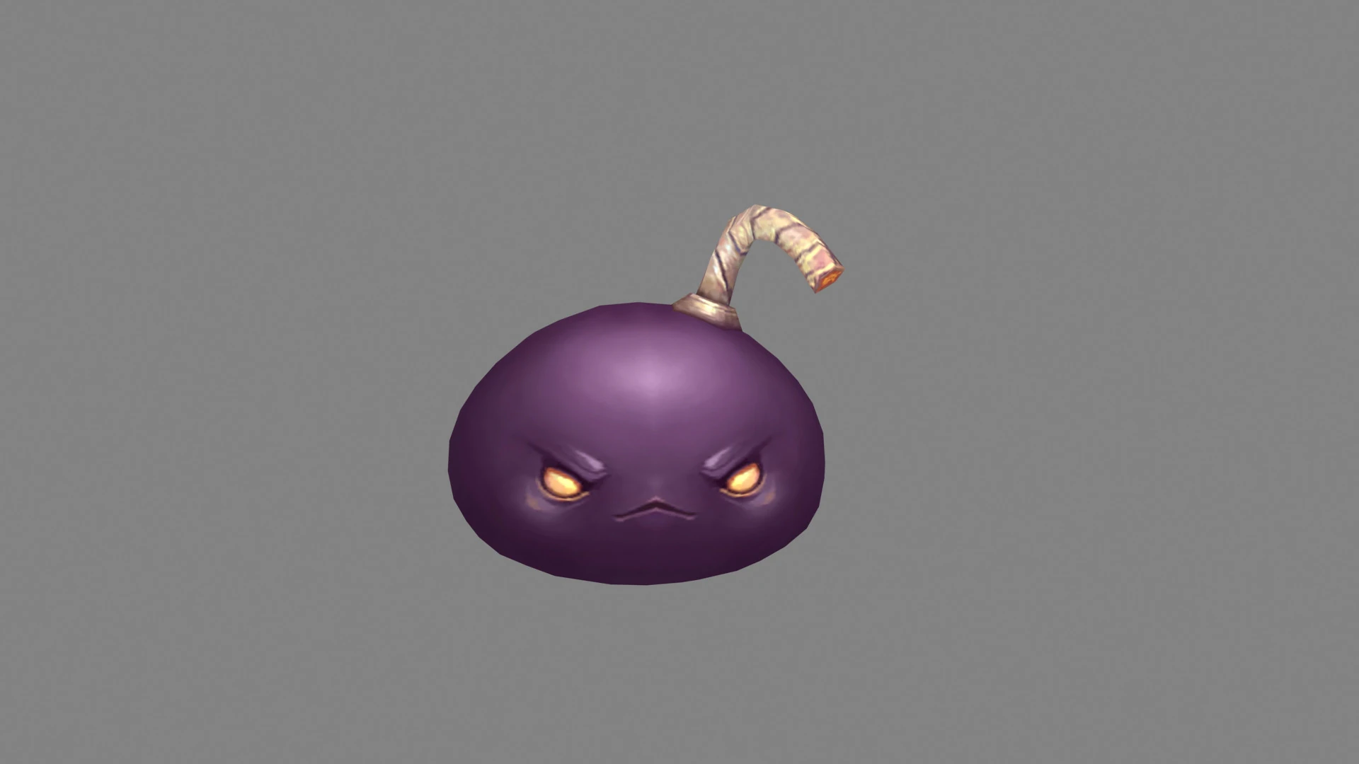 Cartoon purple bomb character 3D Model .c4d .max .obj .3ds .fbx .stl .blend