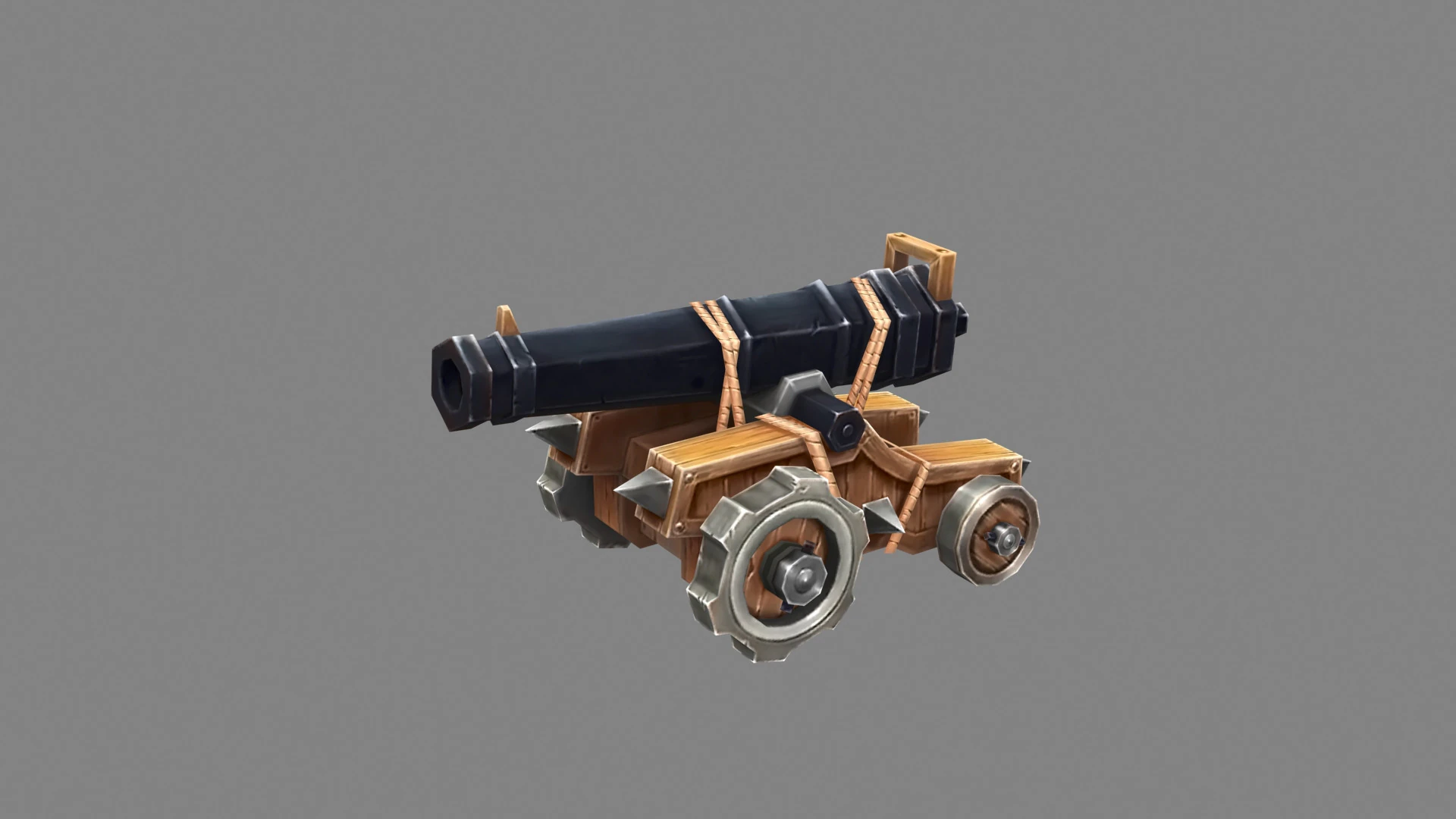 Ancient cannon 3D Model .c4d .max .obj .3ds .fbx .stl .blend 