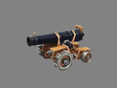 Ancient cannon Model 3D