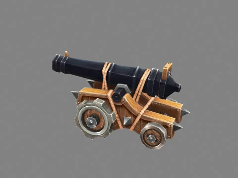 Ancient cannon 3D Model