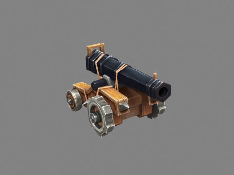 Ancient cannon Modelo 3D