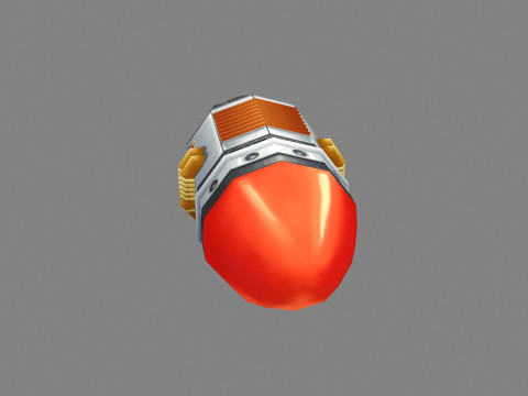 Cartoon missile rocket launcher Modelo 3D