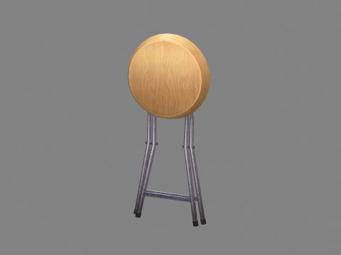Folding stool as a weapon - seat 3Dモデル