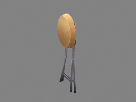 Folding stool as a weapon - seat 3D Model