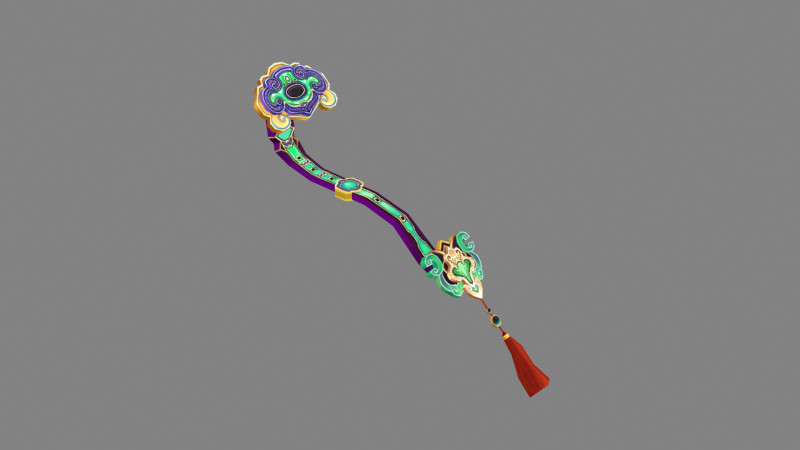 Ruyi - Chinese magic weapon 3D 模型 .c4d .max .obj .3ds .fbx .stl .blend