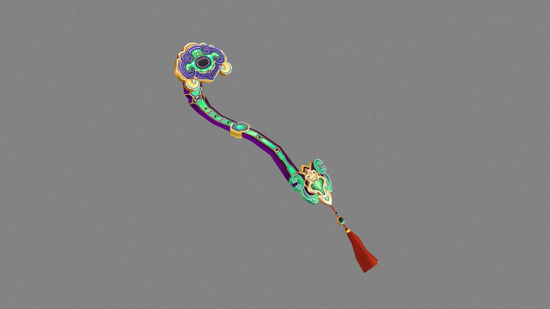 Ruyi - Chinese magic weapon 3D Model .c4d .max .obj .3ds .fbx .stl .blend 