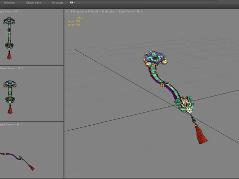 Ruyi - Chinese magic weapon 3D 模型