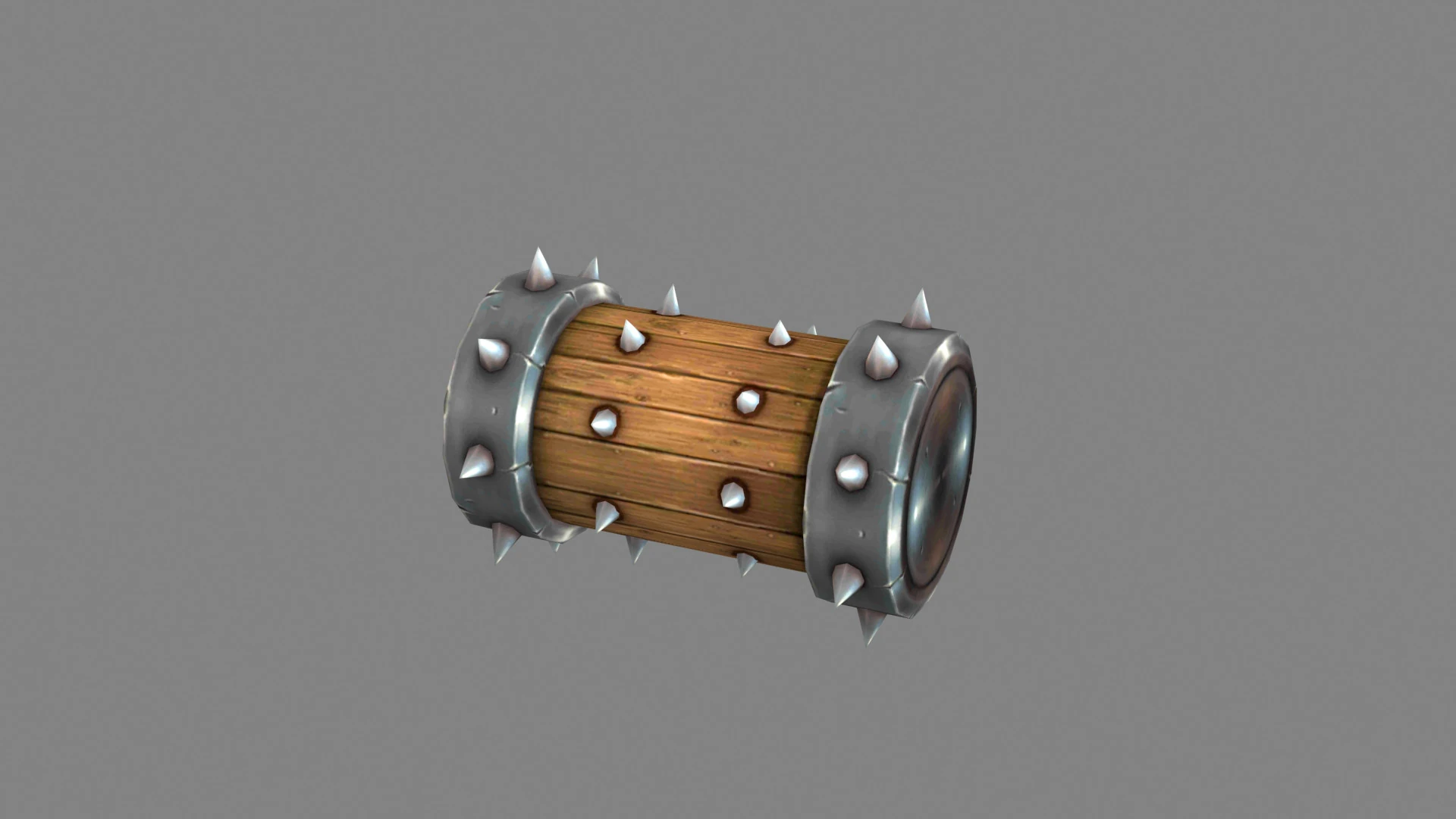 Game Trap - Cartoon Rolling Wood 3D Model .c4d .max .obj .3ds .fbx .stl .blend