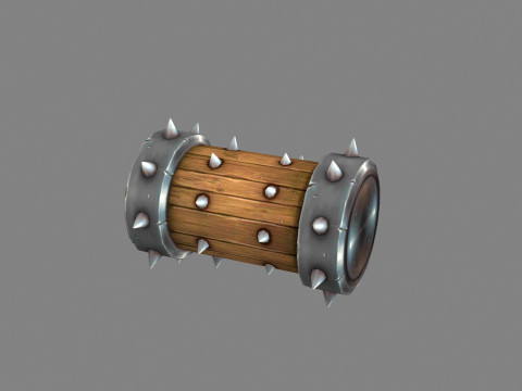 Game Trap - Cartoon Rolling Wood 3Dモデル