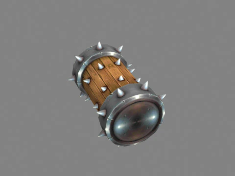Game Trap - Cartoon Rolling Wood 3D Model