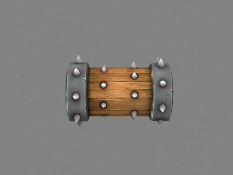 Game Trap - Cartoon Rolling Wood 3D Model