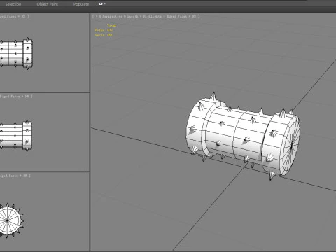 Game Trap - Cartoon Rolling Wood 3D Model