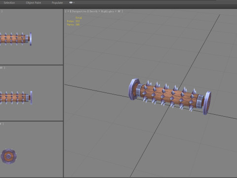 Game Trap - Rolling Wood 3D Model