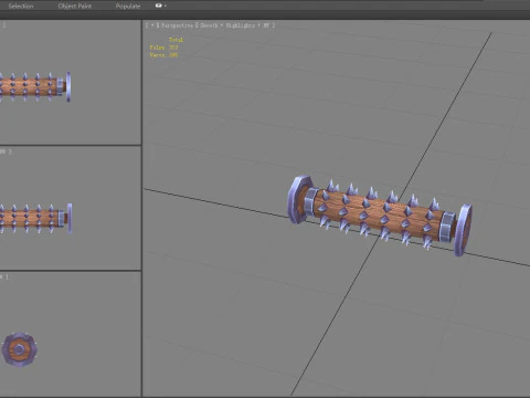 Game Trap - Rolling Wood 3D Model