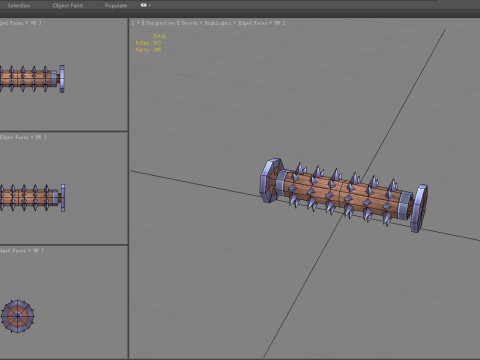 Game Trap - Rolling Wood 3D Model