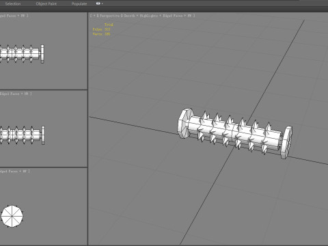 Game Trap - Rolling Wood 3D Model