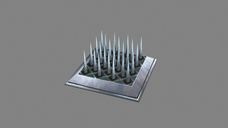 Cartoon Game Trap - thorn 3D Model .c4d .max .obj .3ds .fbx .stl .blend 
