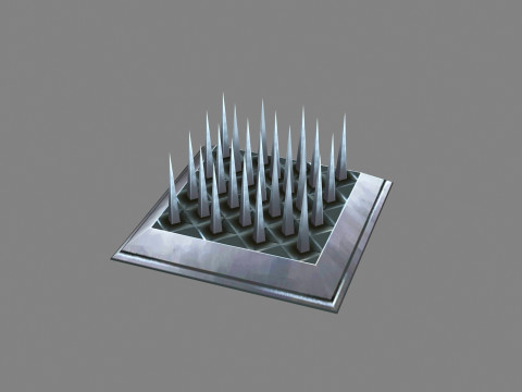Cartoon Game Trap - thorn 3D Model