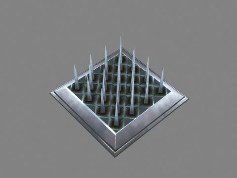 Cartoon Game Trap - thorn 3D Model