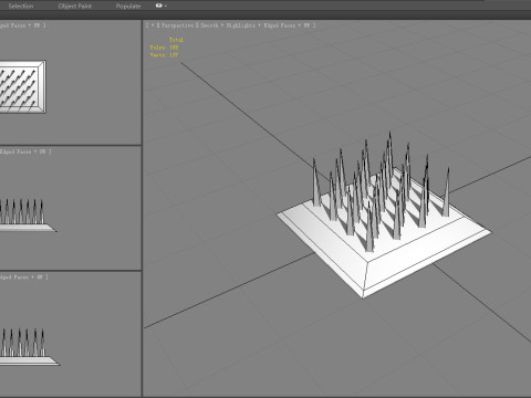 Cartoon Game Trap - thorn 3D Model