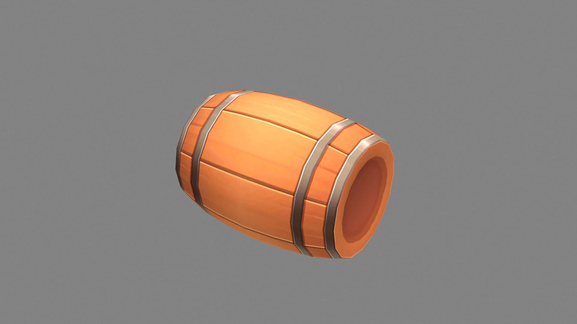 Game Trap - rolling barrel - wine barrel 3D Model .c4d .max .obj .3ds .fbx .stl .blend 