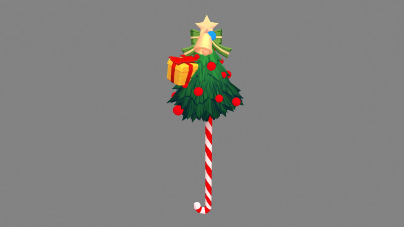 Cartoon christmas tree candy cane Modelo 3D .c4d .max .obj .3ds .fbx .stl .blend 