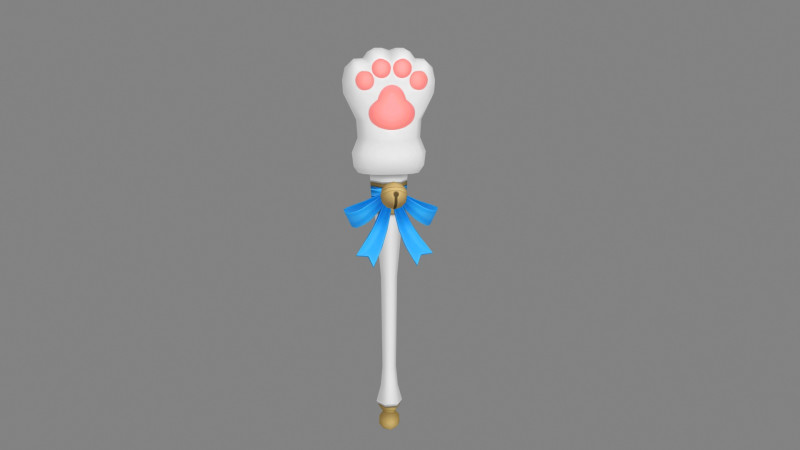 Cartoon cat paw wand Modèle 3D .c4d .max .obj .3ds .fbx .stl .blend 