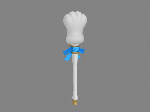 Cartoon cat paw wand Modèle 3D